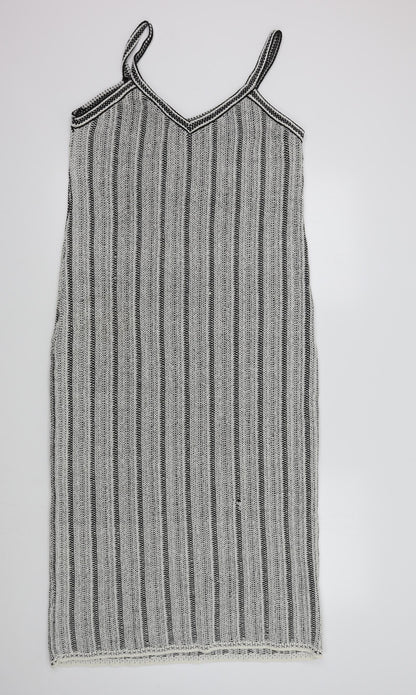 George Womens White Colourblock  A-Line  Size L