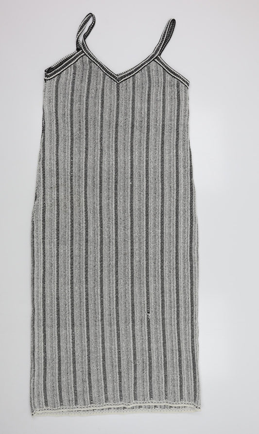 George Womens White Colourblock  A-Line  Size L