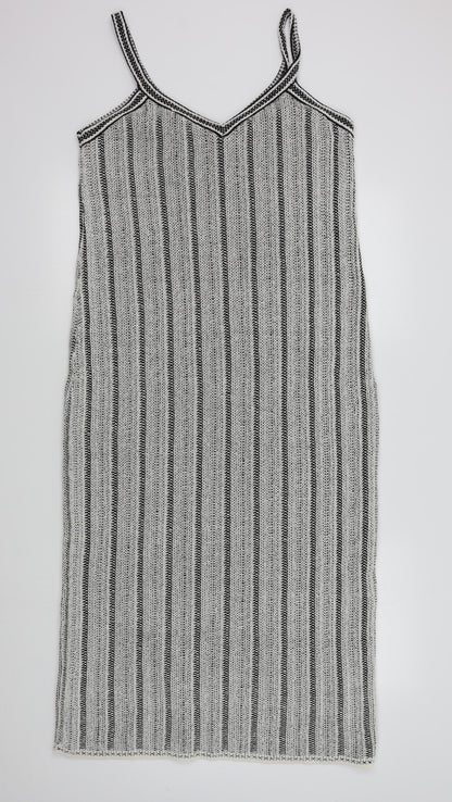 George Womens White Colourblock  A-Line  Size L