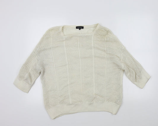 Womens UK Size 18 New Look White Pullover Jumper