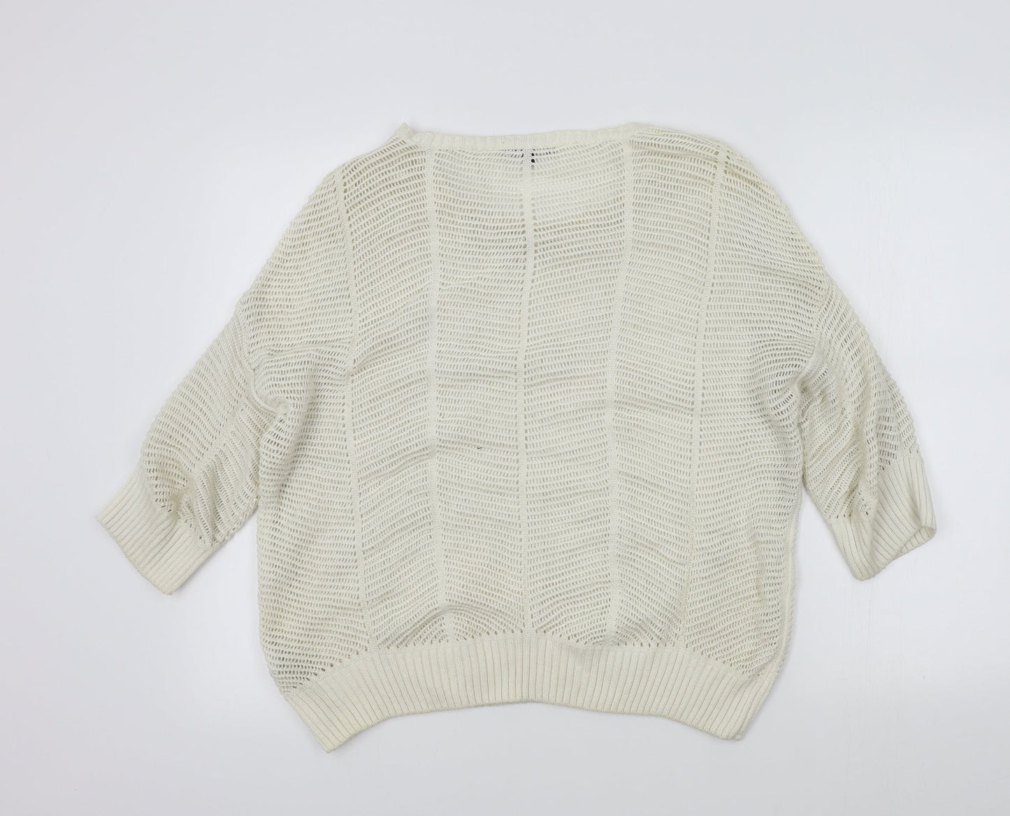 Womens UK Size 18 New Look White Pullover Jumper