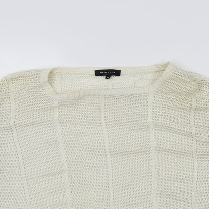 Womens UK Size 18 New Look White Pullover Jumper