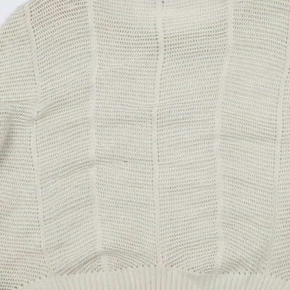 Womens UK Size 18 New Look White Pullover Jumper