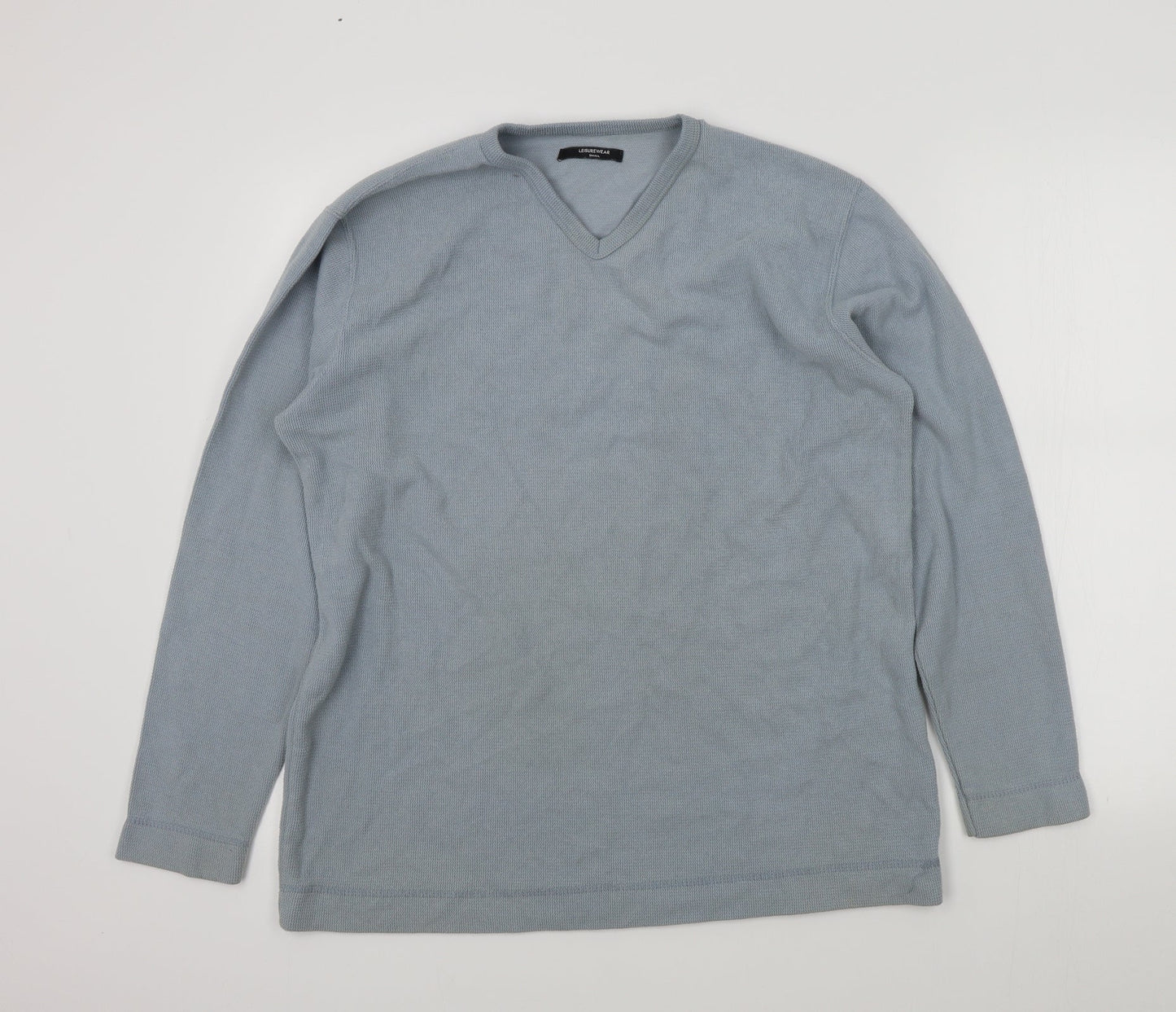 st bernards Mens Blue   Henley Jumper Size S