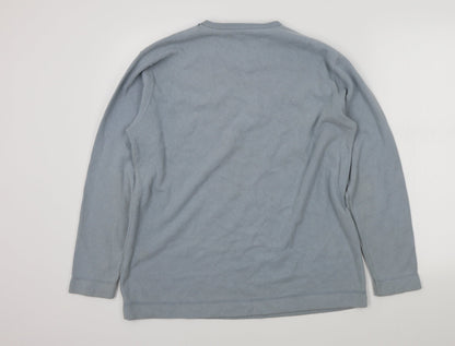 st bernards Mens Blue   Henley Jumper Size S