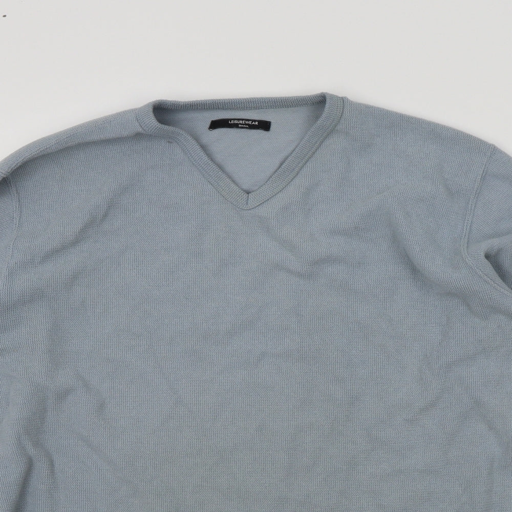 st bernards Mens Blue   Henley Jumper Size S