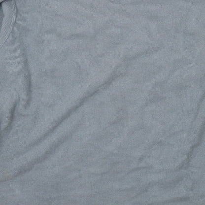 st bernards Mens Blue   Henley Jumper Size S