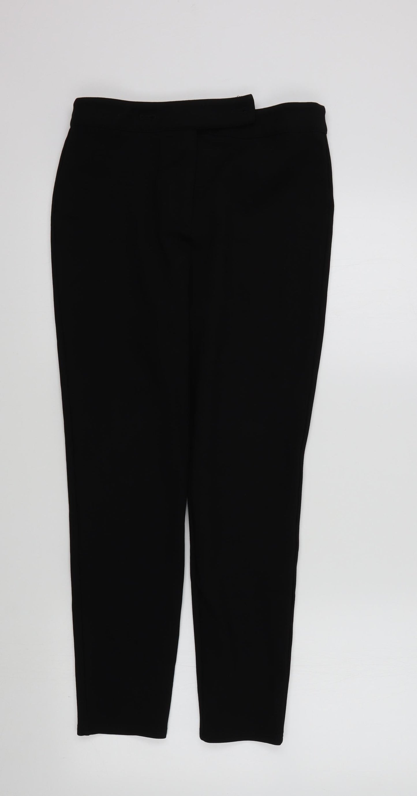 Womens UK Size 10 Papaya Regular Fit  Black Trousers