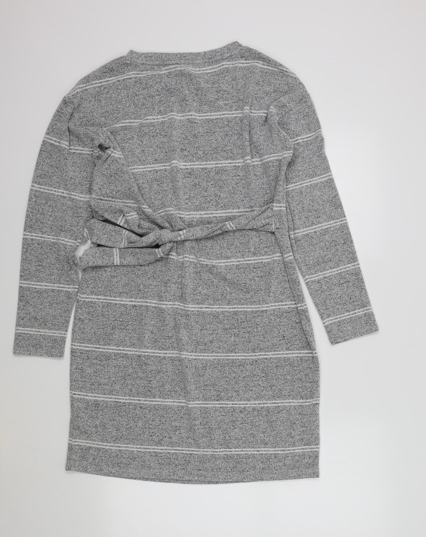 F&F Womens Grey Striped  A-Line  Size 10