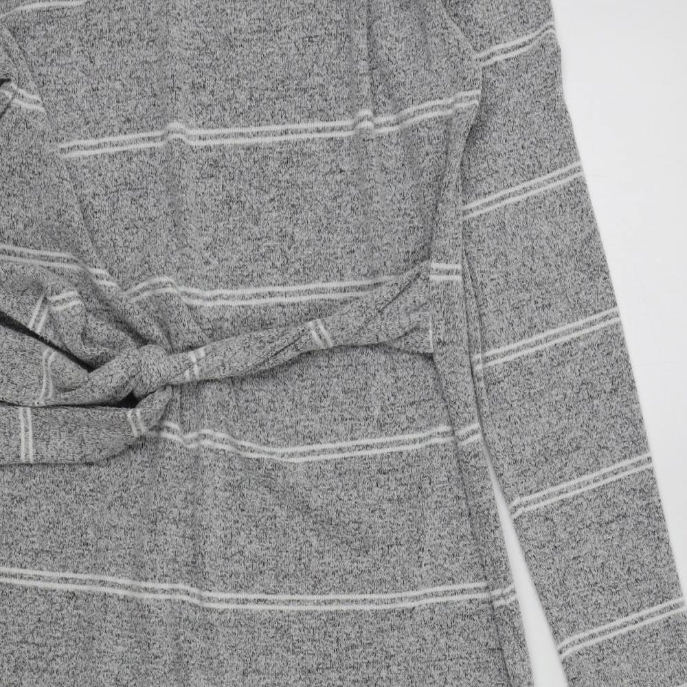 F&F Womens Grey Striped  A-Line  Size 10