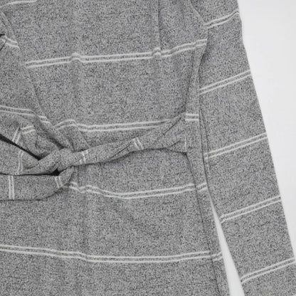F&F Womens Grey Striped  A-Line  Size 10