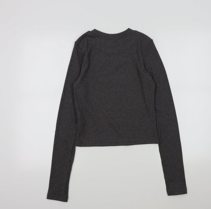 Womens UK Size S H&M Grey Pullover Jumper