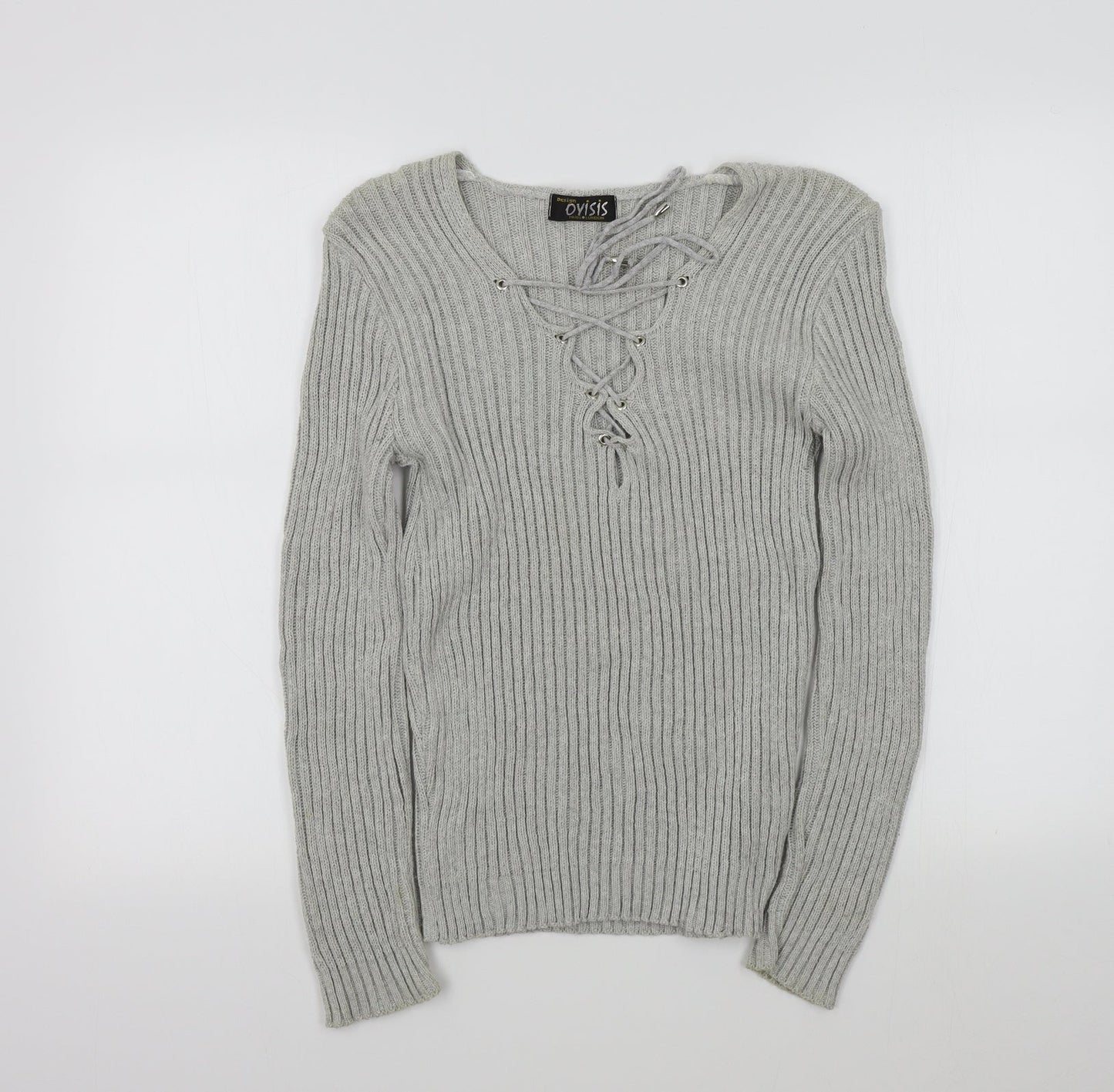 Womens UK Size M oyisis Grey Pullover Jumper