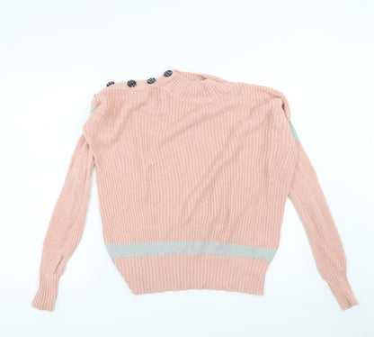 Womens UK Size 10 PEP&CO Pink Pullover Jumper