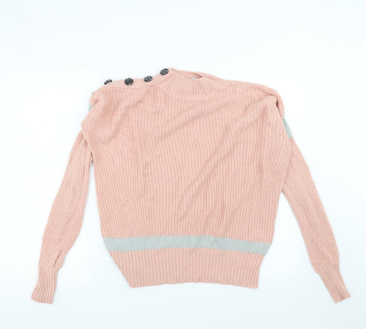 Womens UK Size 10 PEP&CO Pink Pullover Jumper