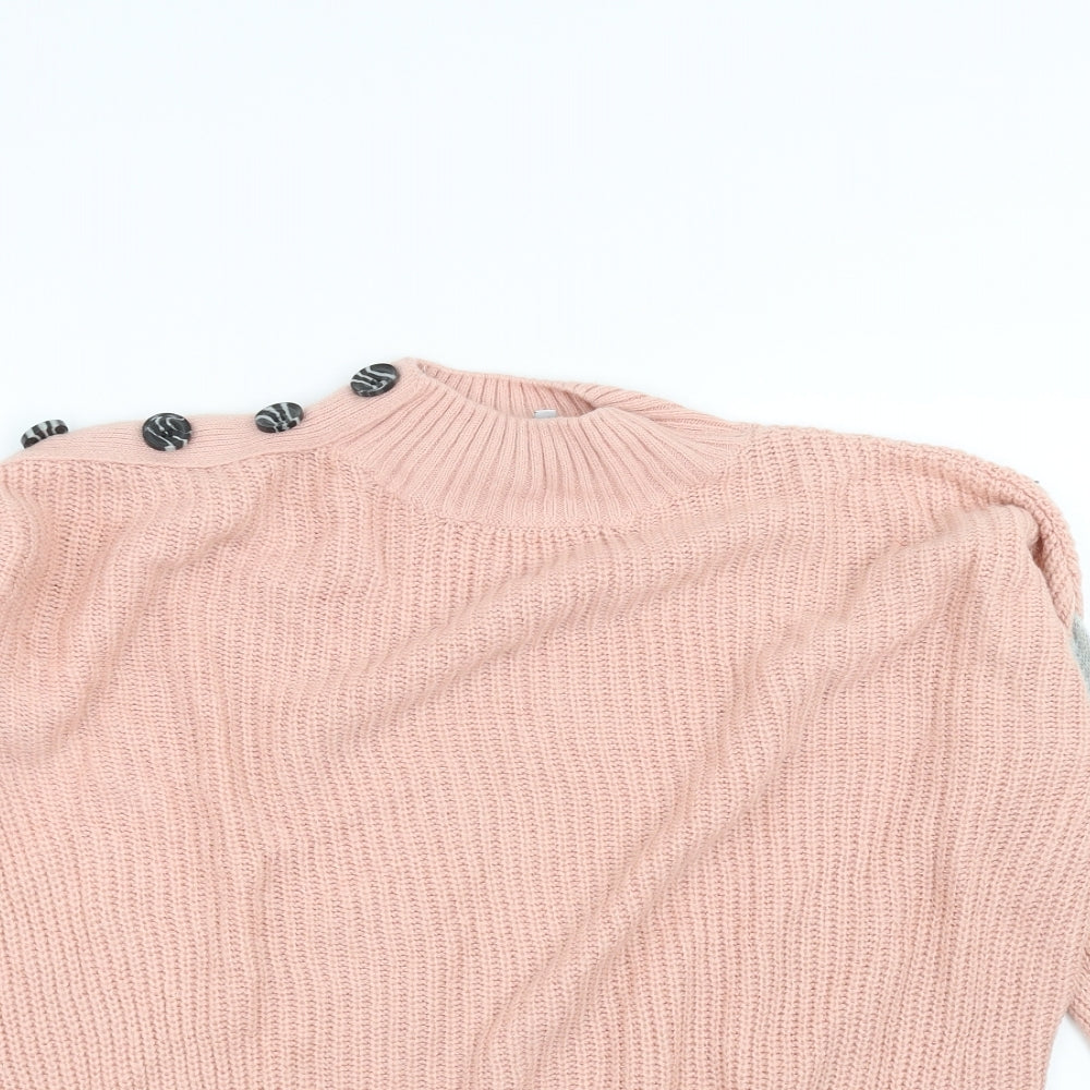 Womens UK Size 10 PEP&CO Pink Pullover Jumper