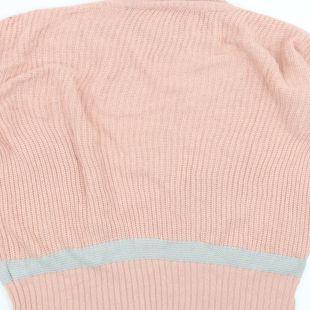 Womens UK Size 10 PEP&CO Pink Pullover Jumper