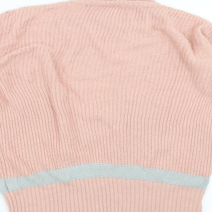 Womens UK Size 10 PEP&CO Pink Pullover Jumper