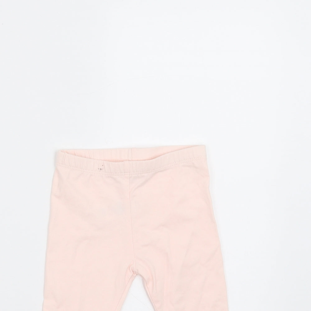 M&Co Girls Pink    Trousers Size 6-9 Months  - guess how much i love you