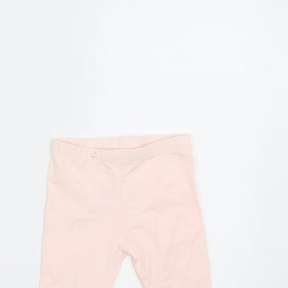 M&Co Girls Pink    Trousers Size 6-9 Months  - guess how much i love you