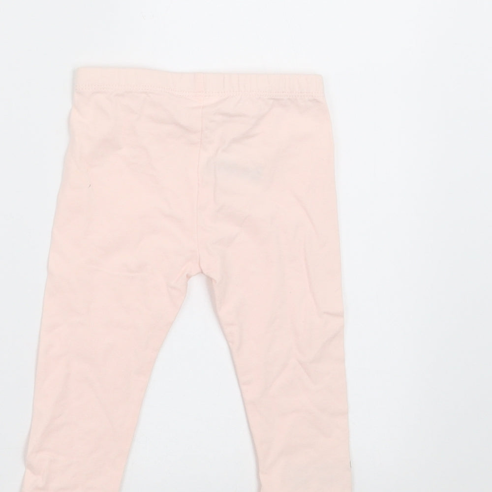 M&Co Girls Pink    Trousers Size 6-9 Months  - guess how much i love you