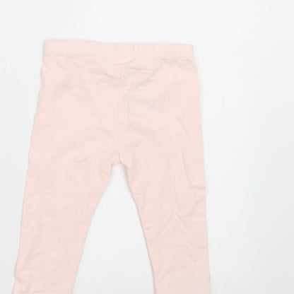 M&Co Girls Pink    Trousers Size 6-9 Months  - guess how much i love you