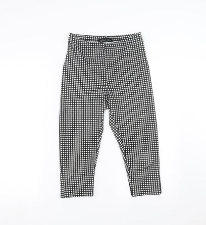 Republic Womens Black Check  Cropped Leggings Size S  - 17 in inside leg