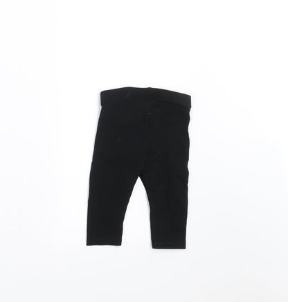 H&M Girls Black    Trousers Size 3-6 Months  - 2-4 months