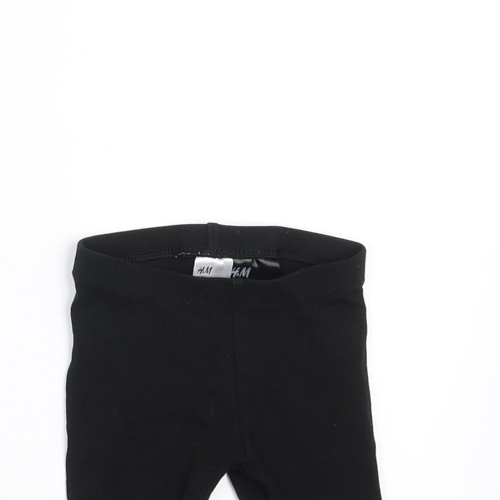 H&M Girls Black    Trousers Size 3-6 Months  - 2-4 months