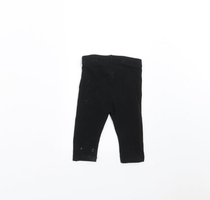 H&M Girls Black    Trousers Size 3-6 Months  - 2-4 months