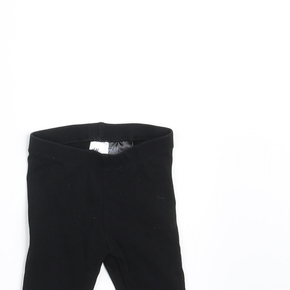 H&M Girls Black    Trousers Size 3-6 Months  - 2-4 months