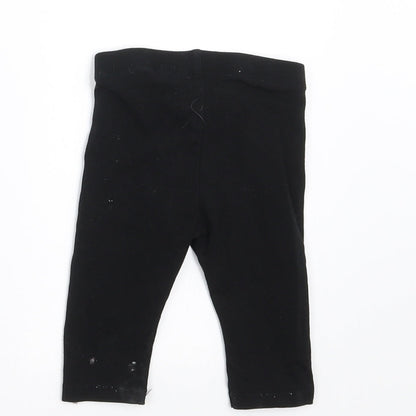 H&M Girls Black    Trousers Size 3-6 Months  - 2-4 months