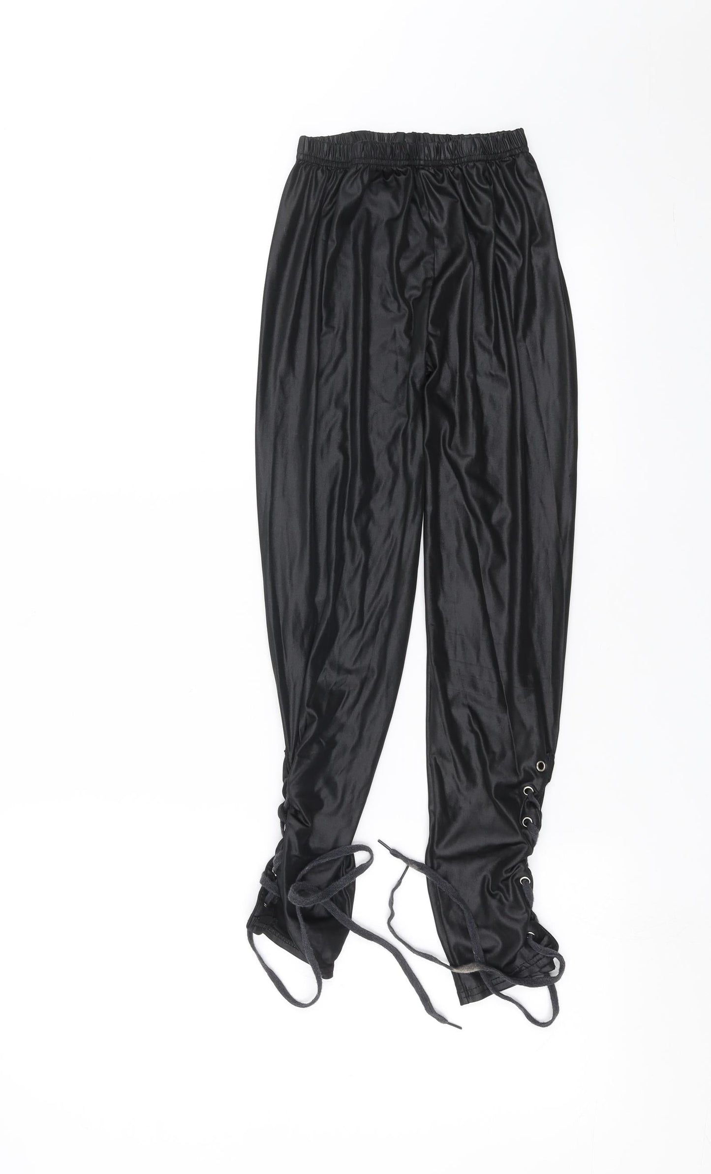 Womens UK Size S Preworn  Carrot Black Leggings