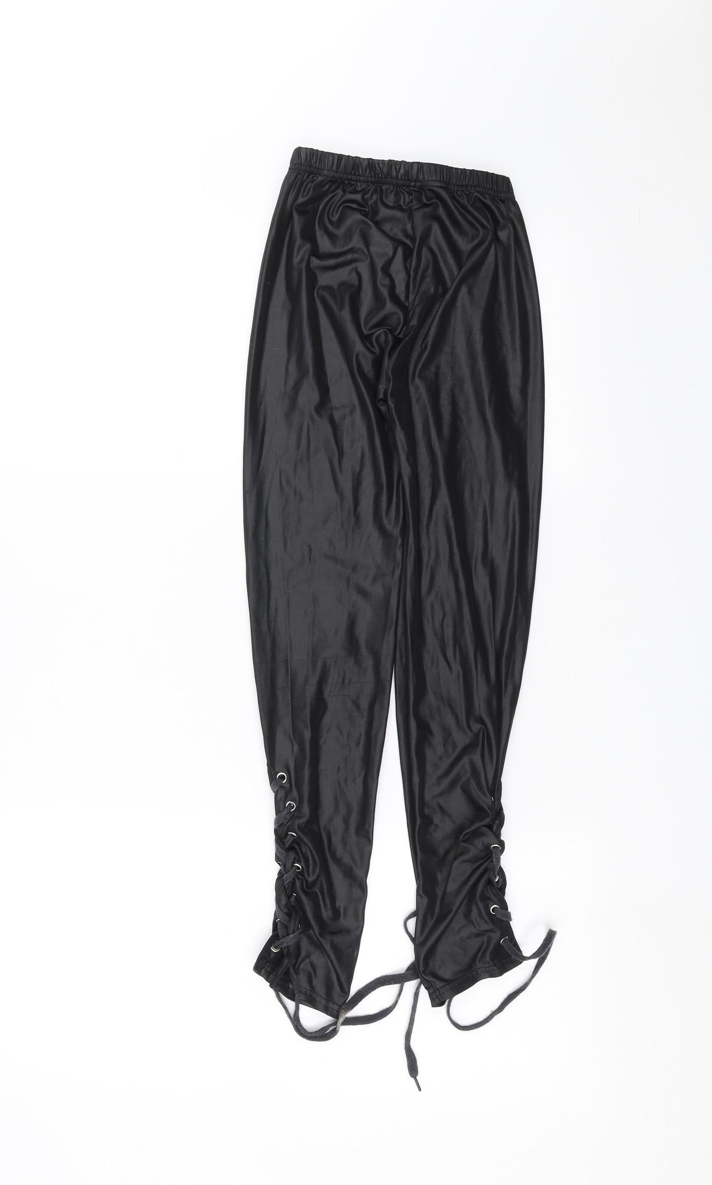 Womens UK Size S Preworn  Carrot Black Leggings