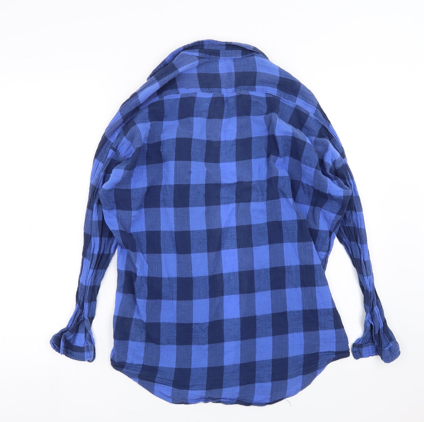Womens UK Size XS Lee Blue Basic Button-Up