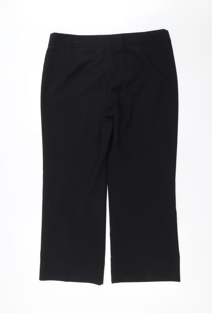 George Womens Black   Trousers  Size 16 L27 in