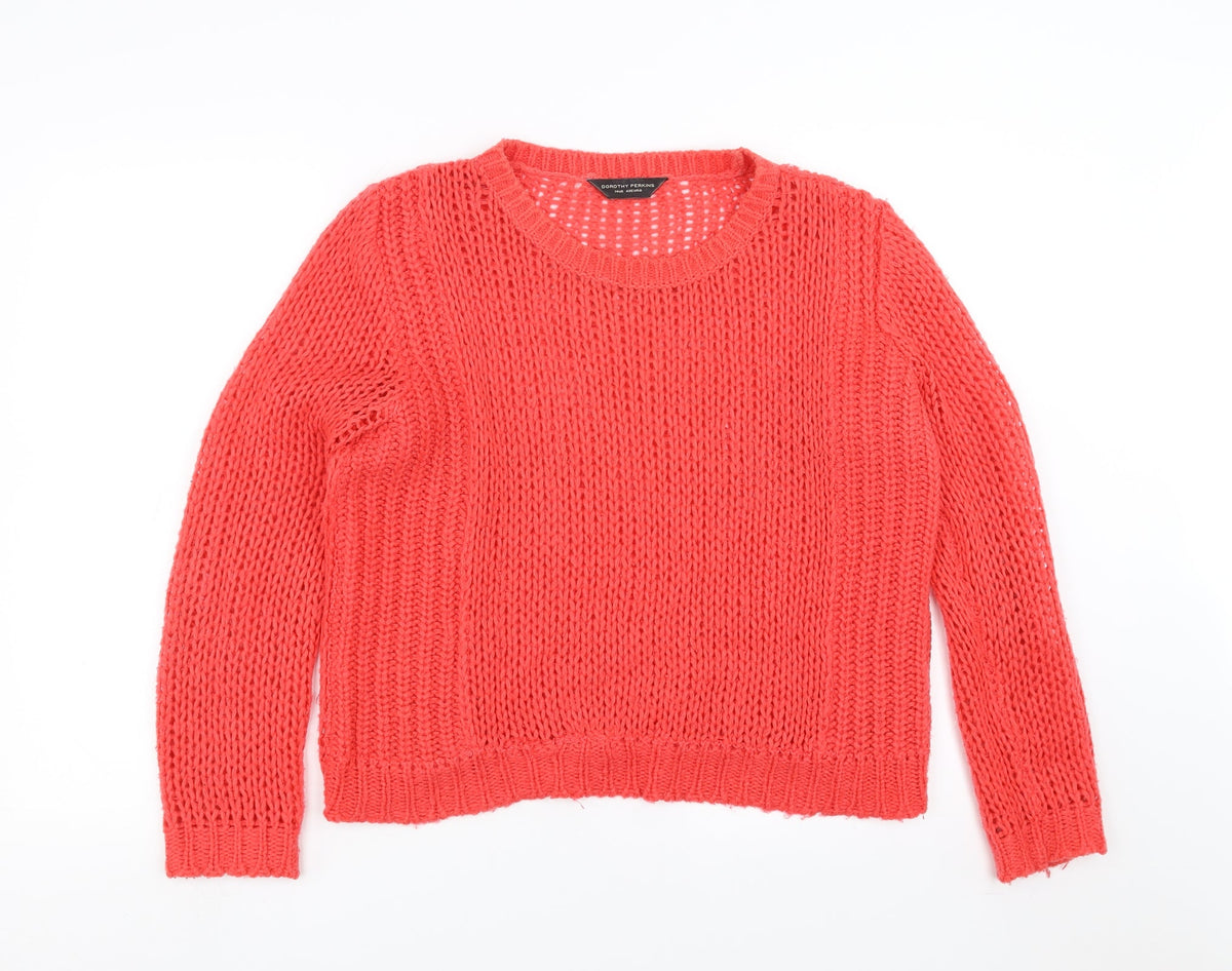 Womens UK Size 14 Dorothy Perkins Red Pullover Jumper