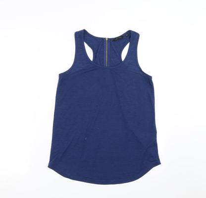 Womens UK Size 12 New Look Blue Basic Tank