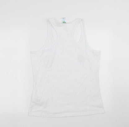 EURO2020 Womens White   Basic Tank Size 14