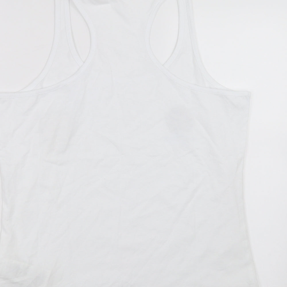 EURO2020 Womens White   Basic Tank Size 14