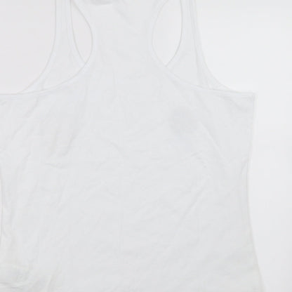EURO2020 Womens White   Basic Tank Size 14