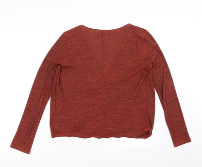 Womens UK Size 10 River Island Orange Pullover Jumper