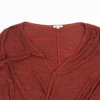 Womens UK Size 10 River Island Orange Pullover Jumper