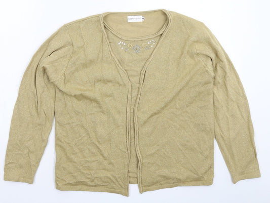 Womens UK Size M Bonmarché Gold Pullover Jumper