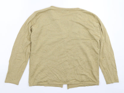 Womens UK Size M Bonmarché Gold Pullover Jumper