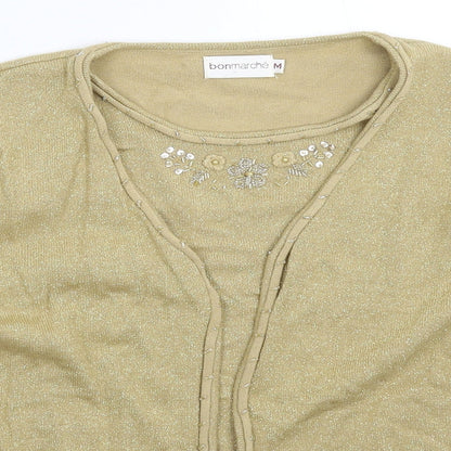 Womens UK Size M Bonmarché Gold Pullover Jumper