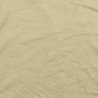Womens UK Size M Bonmarché Gold Pullover Jumper