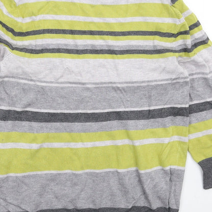 TU Womens Multicoloured Striped Knit Pullover Jumper Size 12