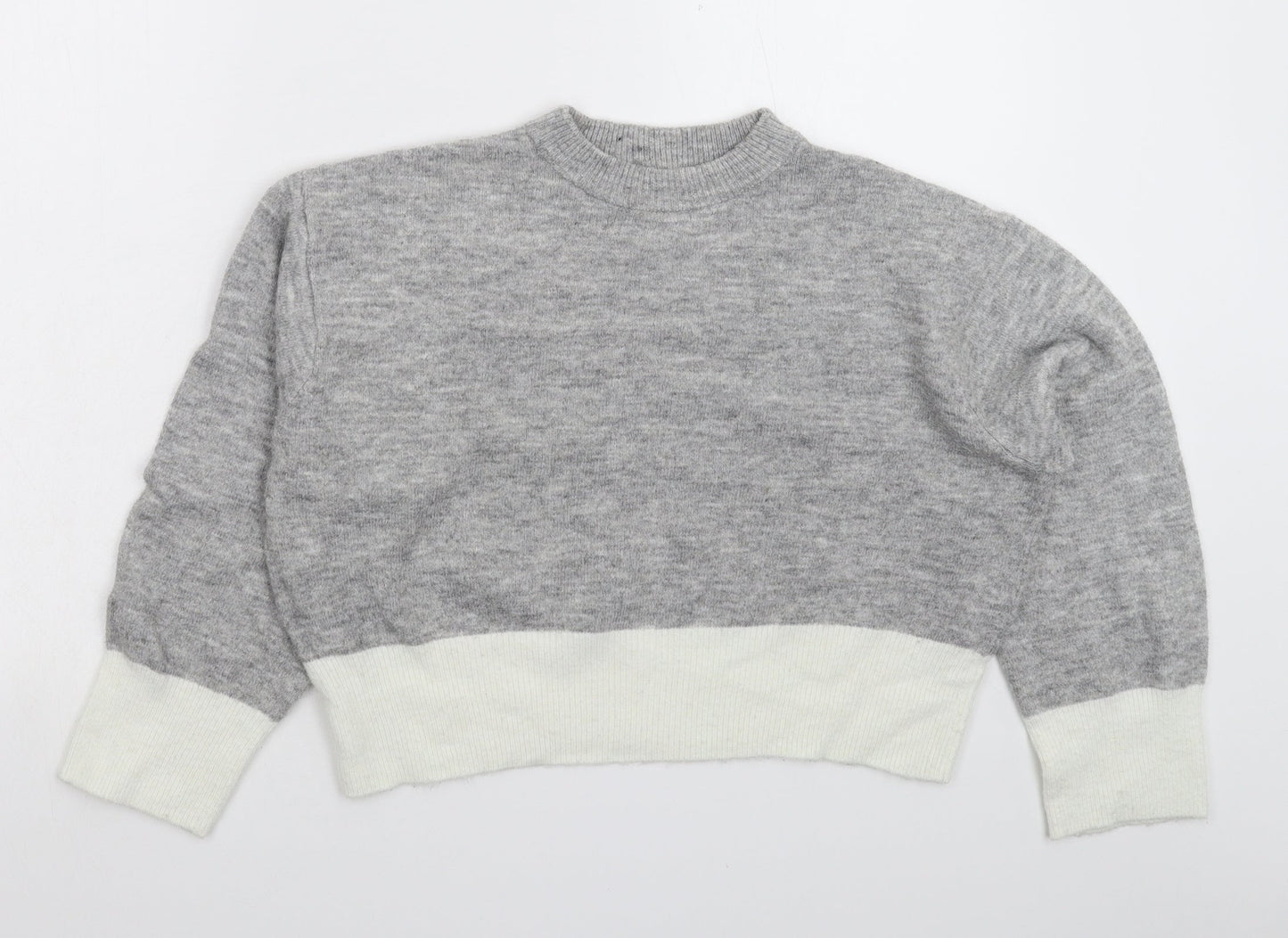 Womens UK Size XS H&M Grey Pullover Jumper