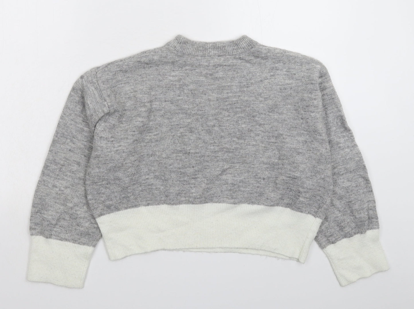Womens UK Size XS H&M Grey Pullover Jumper